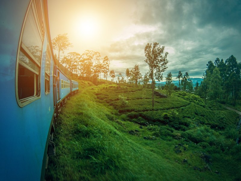 Balade en train au Sri Lanka